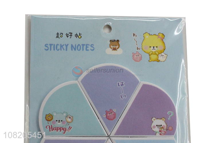 Low price creative flower-shape removeable sticky notes