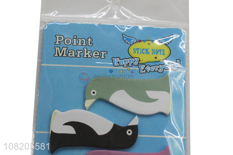 Yiwu wholesale penguin memo pads cartoon sticky notes