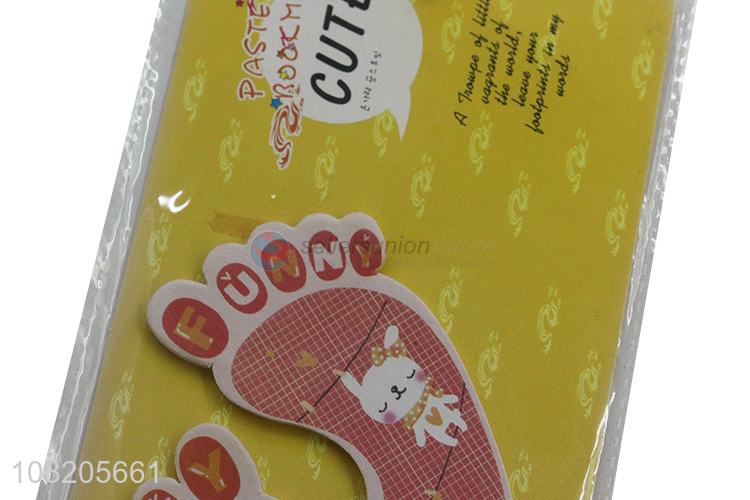 Low price wholesale creative footprint sticky notes