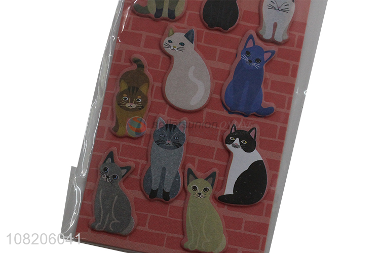 Lastest arrival cartoon cat sticky notes office memo pads