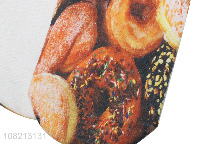 China wholesale donut printed women girls casual socks