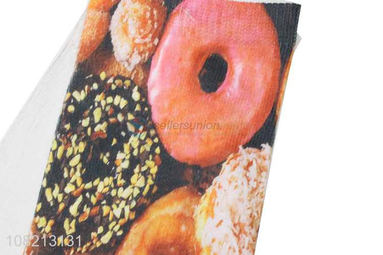 China wholesale donut printed women girls casual socks