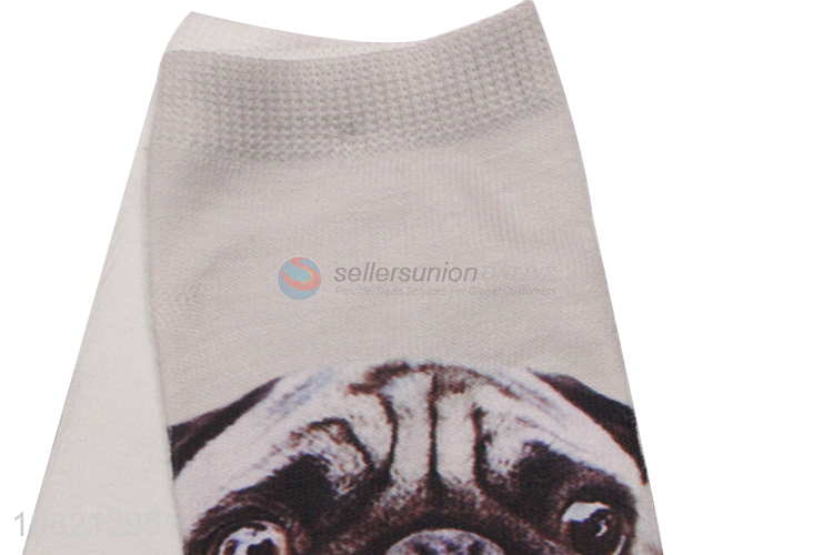 Wholesale from china puppy printed women low ankle socks