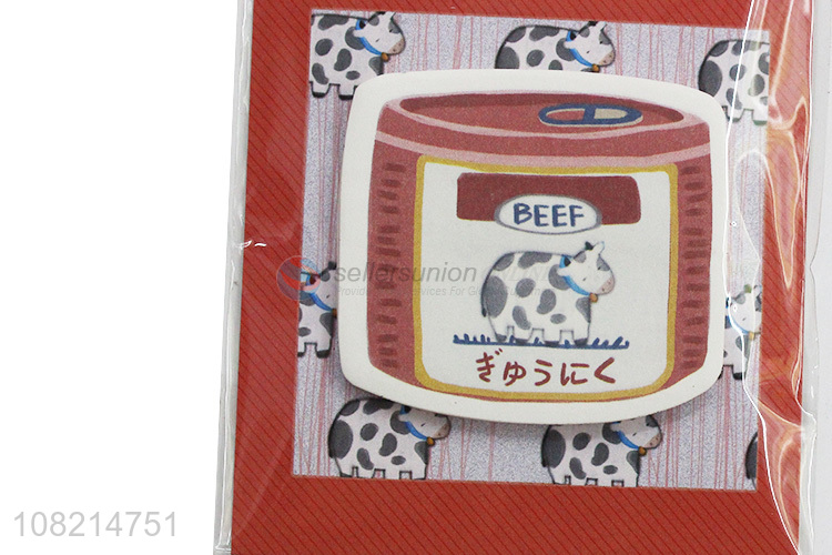 Wholesale beef can sticky notes self-stick memo pad for girls