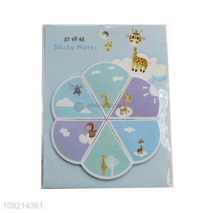 Good quality kawaii self stick memo pads sticky notes