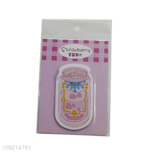 Yiwu market canned strawberry juice sticky notes notepads