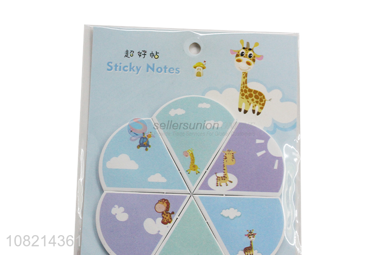 Good quality kawaii self stick memo pads sticky notes