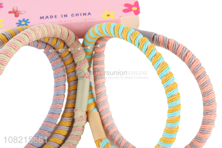 Good Quality 5 Pieces Elastic Hair Rope Hair Ring Hair Tie