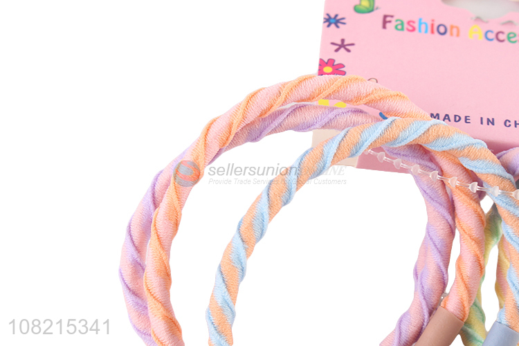 Wholesale 6 Pieces Hair Rope Colorful Hair Ring Hair Tie