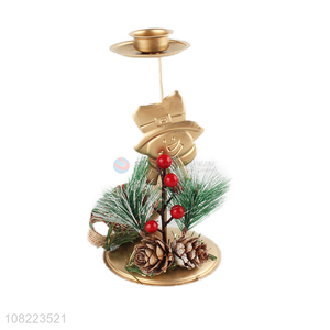 Hot Sale Christmas Candle Holder Fashion Candlestick For Desktop