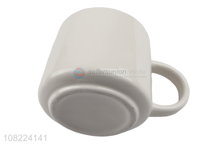 Cute design cartoon ceramic water cup drink cup with handle