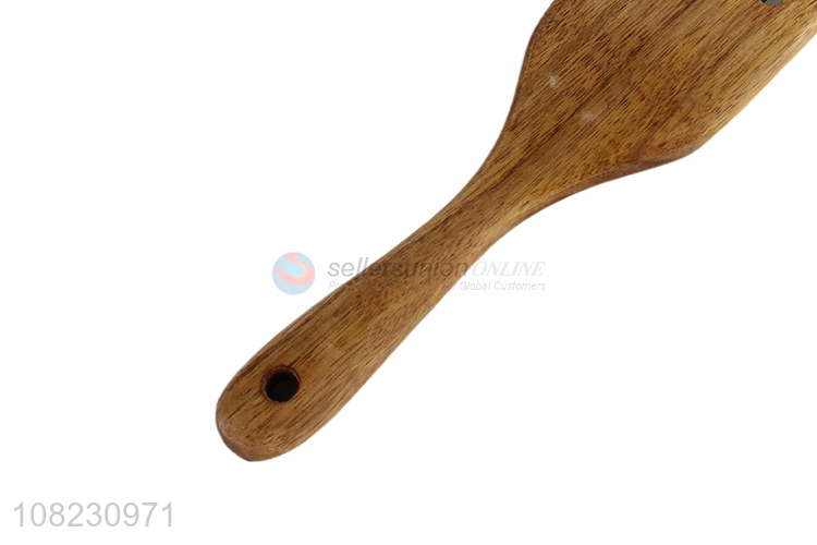 Good Sale Wooden Slotted Spatula Best Salad Stirring Spatula