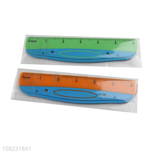 Hot selling 15cm plastic drafting rulers student measuring tool