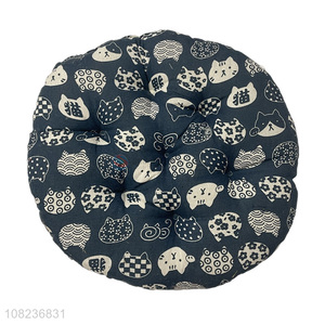 Low price cartoon cat printed chair cushion stuffed seat cushions