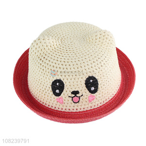 New products cute DIY woven straw hat for sale