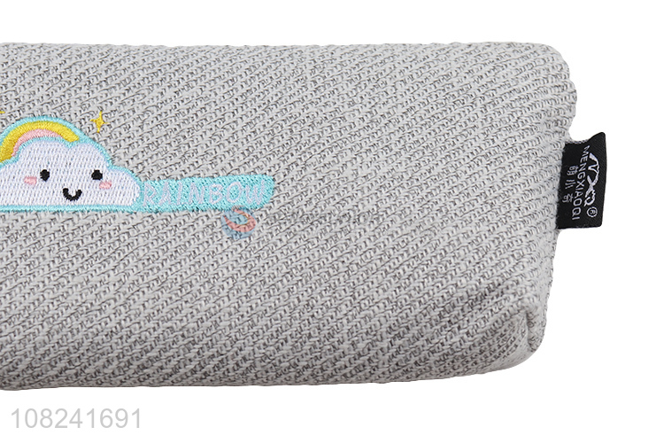 Good wholesale price gray cute students pencil case