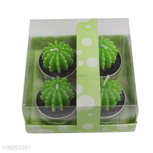 Online wholesale home decorative candles cactus scented candles