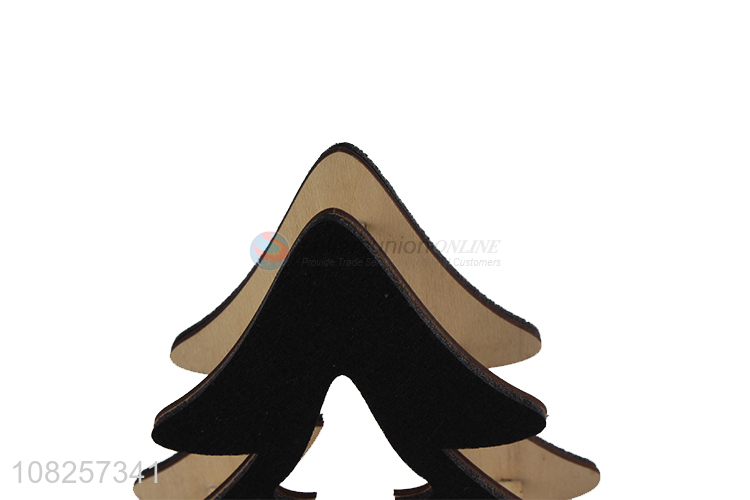 Yiwu direct sale wooden christmas tree home festival ornament