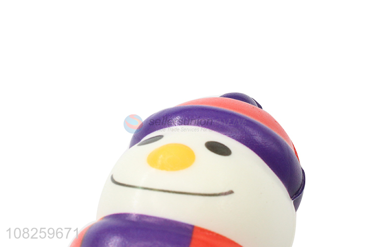 Hot sale cute Christmas snowman stress relief toy squishy toy