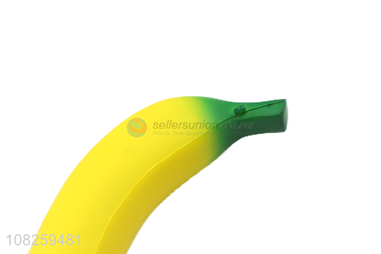 Yiwu market kawaii stress relief toy squeeze squishy banana toy