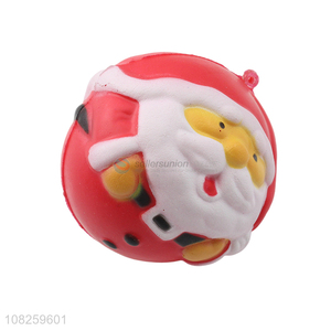 Popular design pu foam Christmas stress balls squeeze balls