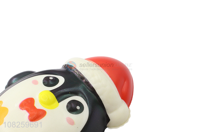 Wholesale pu foam anti-stress cartoon penguin slow rebound toy