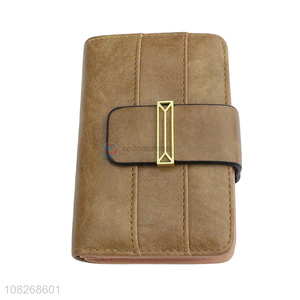 China imports bifold pu leather women wallets with zipper pocket