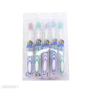 Best selling multicolor soft adult toothbrush for daily use