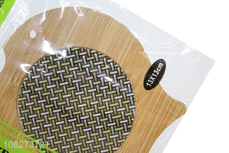 New arrival bamboo heat resistant mat thick cup mat for kitchen counter