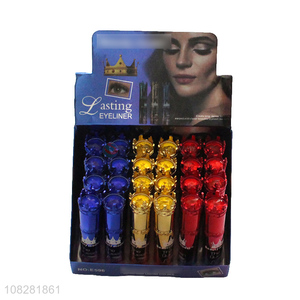 New arrival crown design waterproof long lasting liquid eyeliner