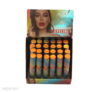 Wholesale rainbow tube waterproof long lasting liquid eyeliner