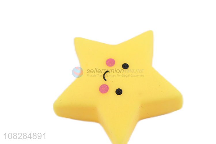 Online wholesale yellow pentagram vent toy mini slow rebound toy