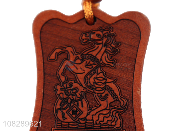 New style wood carved handmade keychain for pendants