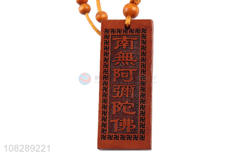 Wholesale from china delicate buddha wooden keychain key ring