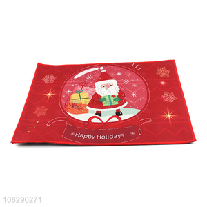 Yiwu market creative Christmas foot mat party ground decoration