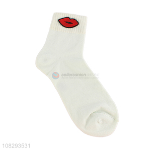 Popular White Ankle Socks Adults Crew Socks Cotton Socks