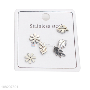 Yiwu market stainless steel stud earrings tiny chic earrings