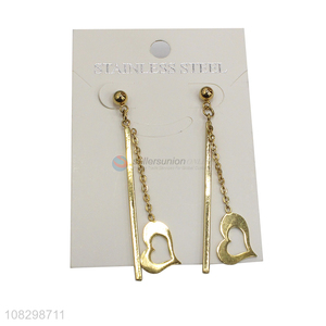 Best selling stainless steel drop dangle earrings for women girls