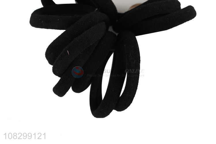 Good price black hair ring girls kids hair rope wholesale