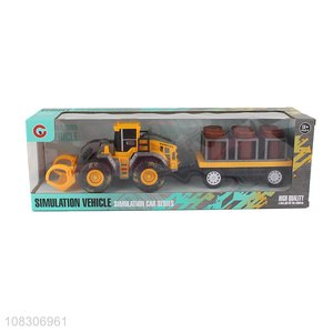 Best Quality Inertial Engineering Vehicle With Oil Drums Toy Set