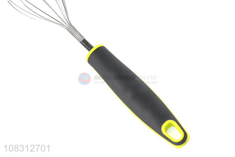 New products long handle stainless steel egg whisk for kitchen