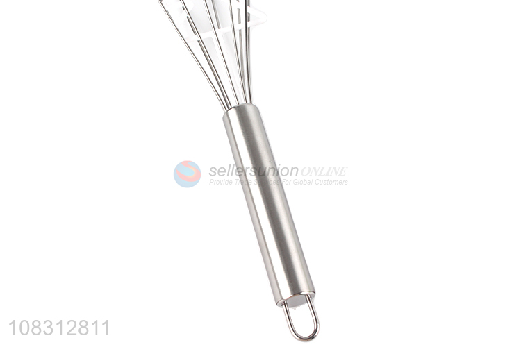 New arrival silver stainless steel baking egg whisk for kitchen