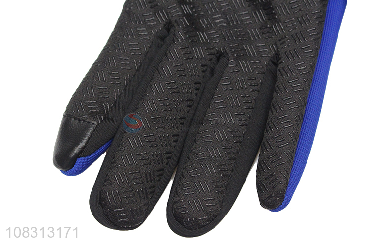 Good quality men winter touchscreen fleece outdoor sports gloves