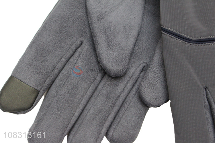 Wholesale men winter gloves touchscreen texting outdoor gloves