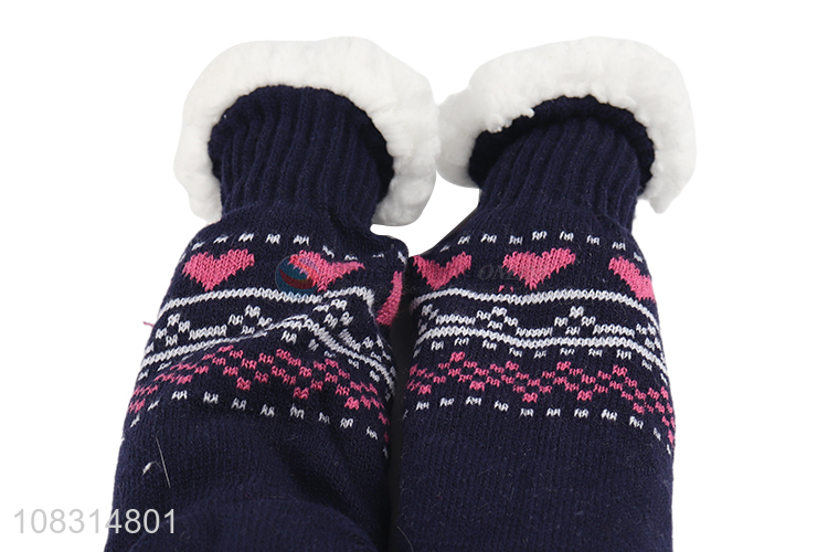 Best selling cute warm floor socks ladies tube socks