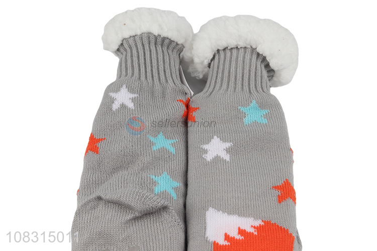 Good wholesale price ladies fleece socks warm floor socks