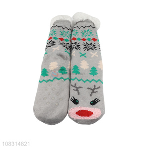 Good sale cute fleece socks home floor socks for ladies