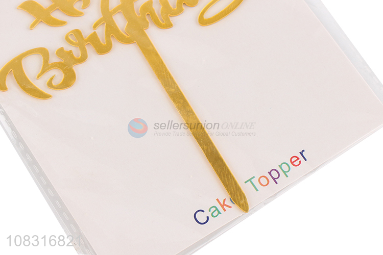 Most popular golden number cake topper birthday cake decoration