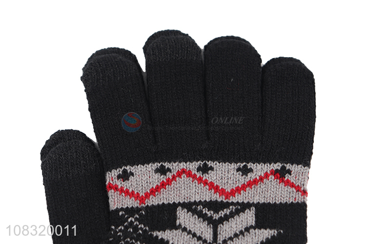 Hot sale men winter thick warm gloves touchscreen gloves