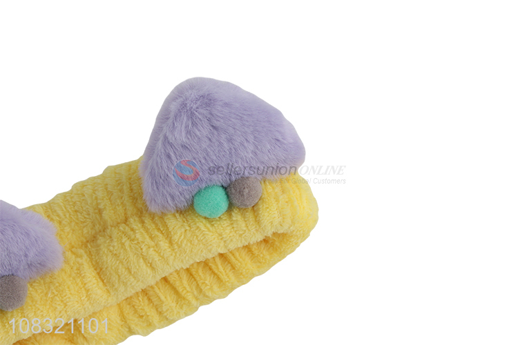 New product plush spa headband fluffy makeup hair band